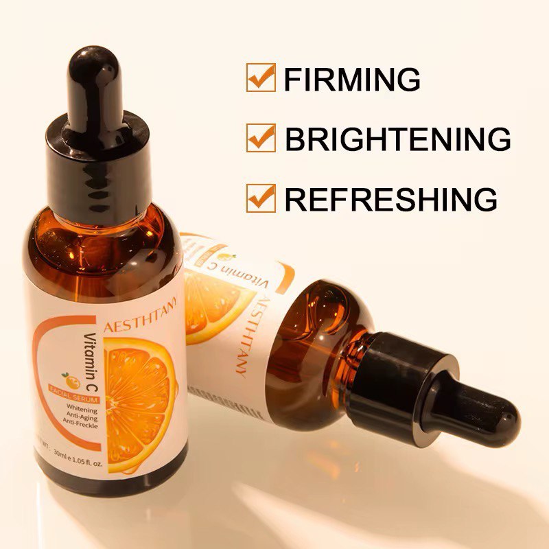 Sérum facial hydratant anti-âge à l'acide hyaluronique de vitamine C Nourrissement profond anti-acné améliorer la peau 30ML