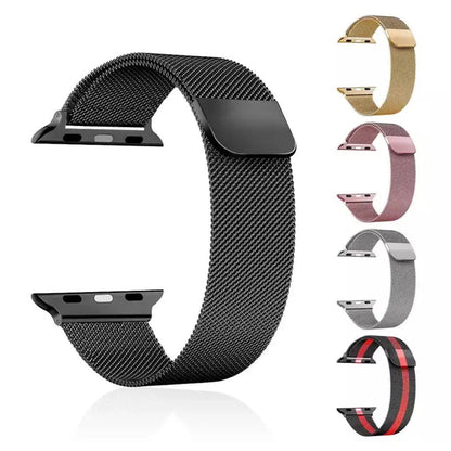 Bracelet alpine pour Apple Watch Ultra Band, Bracelet Correa en nylon et acier inoxidable, iWatch Series 9, 8, SE, 4, 3, 7, 6, 5, 49mm, 45mm, 44mm, 42mm, 40mm, 41mm, 44mm 38mm