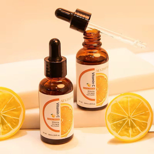 Sérum facial hydratant anti-âge à l'acide hyaluronique de vitamine C Nourrissement profond anti-acné améliorer la peau 30ML