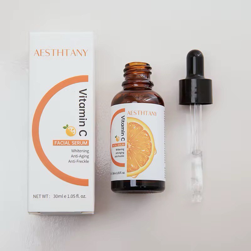 Sérum facial hydratant anti-âge à l'acide hyaluronique de vitamine C Nourrissement profond anti-acné améliorer la peau 30ML