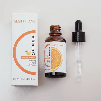 Sérum facial hydratant anti-âge à l'acide hyaluronique de vitamine C Nourrissement profond anti-acné améliorer la peau 30ML